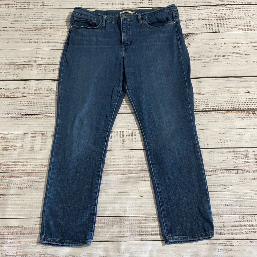 Levi's 311 Shaping Skinny Medium Wash Blue Jeans Women's Size 33x28 (Fits 34x27)